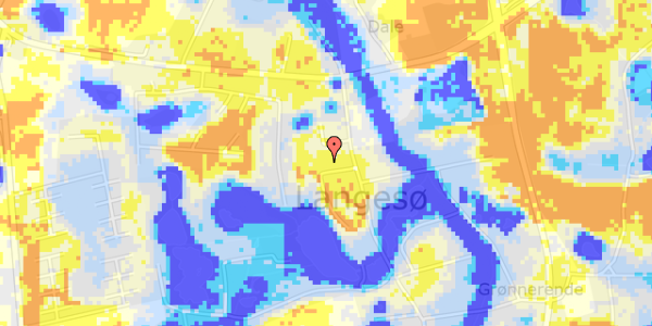 Ekstrem regn på N W Larsens Vej 4