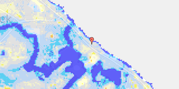 Ekstrem regn på Nordre Strandvej 120C, st. th