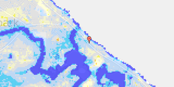 Ekstrem regn på Nordre Strandvej 147