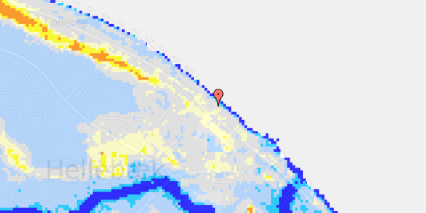 Ekstrem regn på Nordre Strandvej 162A