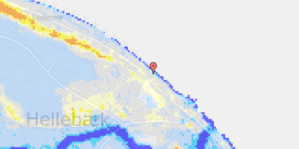 Ekstrem regn på Nordre Strandvej 162B