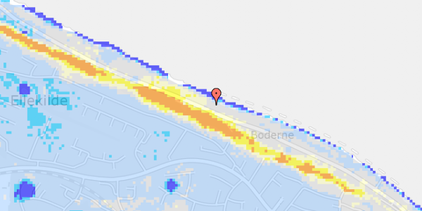 Ekstrem regn på Nordre Strandvej 218