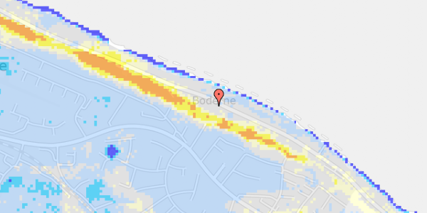 Ekstrem regn på Nordre Strandvej 235