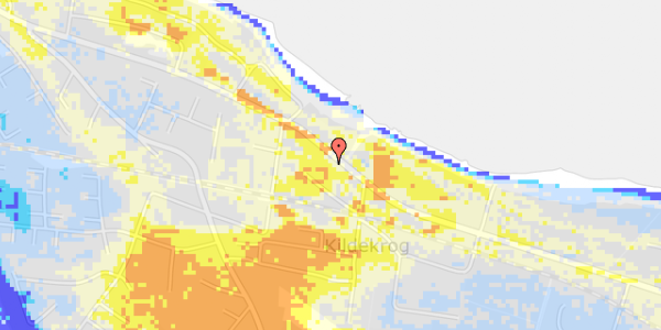 Ekstrem regn på Nordre Strandvej 541