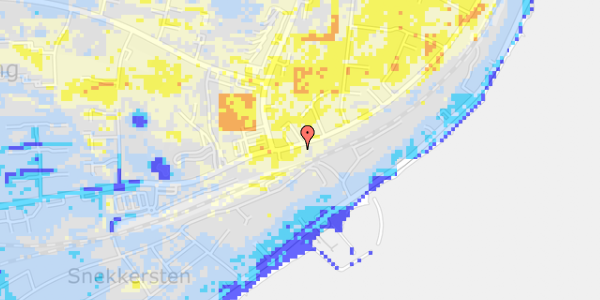 Ekstrem regn på Nørrevej 71, 1. th