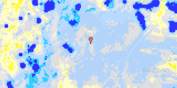 Ekstrem regn på P W Tegners Vej 68