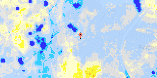 Ekstrem regn på P W Tegners Vej 109