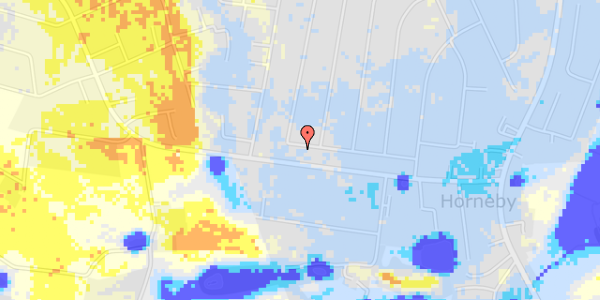 Ekstrem regn på Pilegårdsvej 25