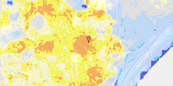 Ekstrem regn på Rolighedsvej 13B, 1. th