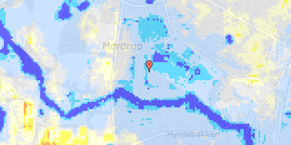 Ekstrem regn på Rugmarken 19, 1. th