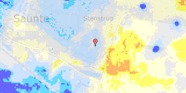 Ekstrem regn på Saturnvej 10