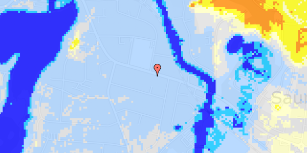 Ekstrem regn på Sauntevej 50