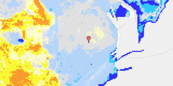 Ekstrem regn på Sct Olai Gade 30B, 1. tv