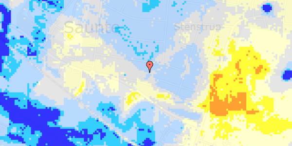 Ekstrem regn på Sennepsbakken 12A