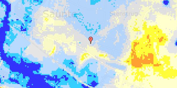 Ekstrem regn på Sennepsbakken 14