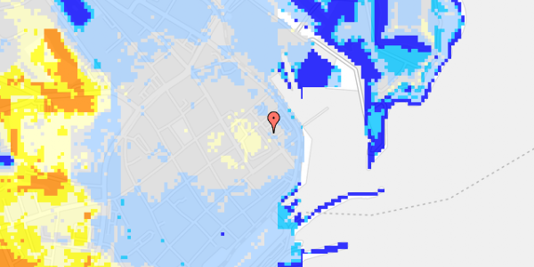 Ekstrem regn på Sophie Brahes Gade 9, 2. 