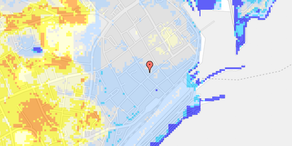 Ekstrem regn på Stjernegade 2, kl. 