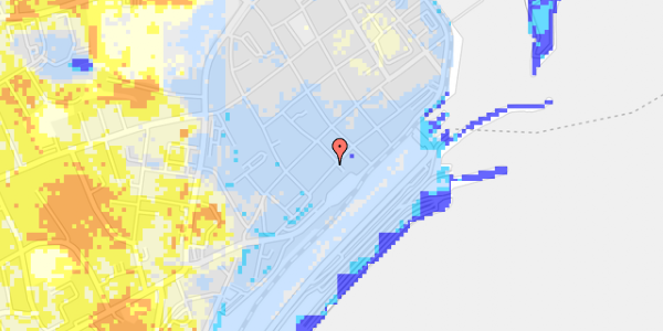 Ekstrem regn på Strandgade 45A, st. th