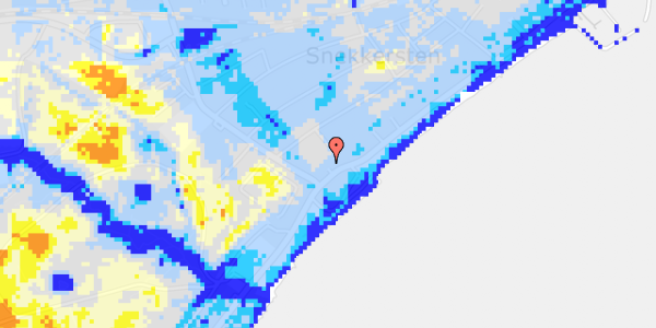 Ekstrem regn på Strandvejen 238