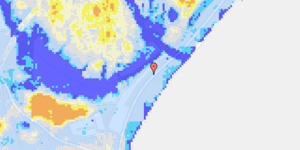 Ekstrem regn på Strandvejen 320