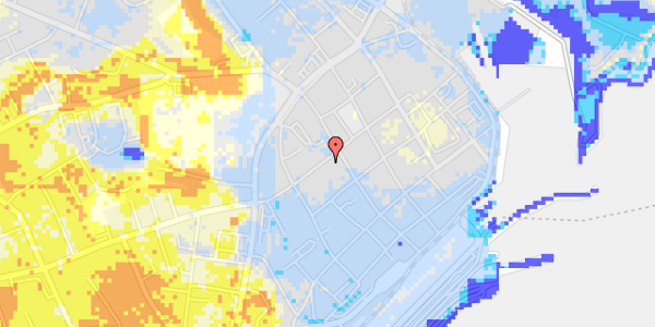 Ekstrem regn på Sudergade 10A