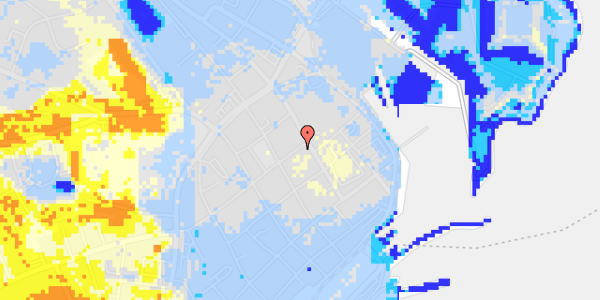 Ekstrem regn på Sudergade 34B