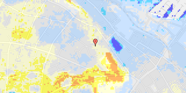 Ekstrem regn på Ørebakken 7B, 1. th