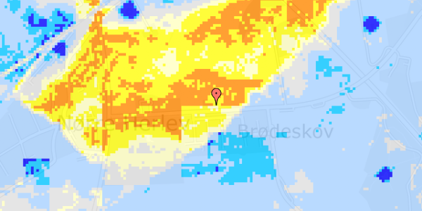 Ekstrem regn på Brødeskovvej 60