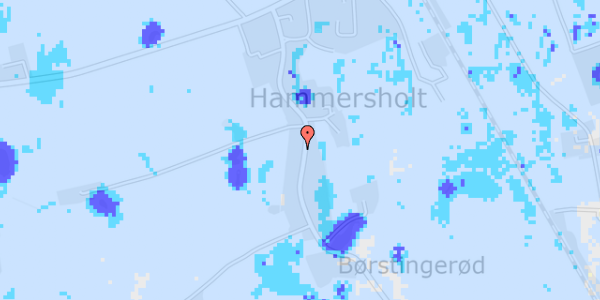 Ekstrem regn på Hammersholt Byvej 22