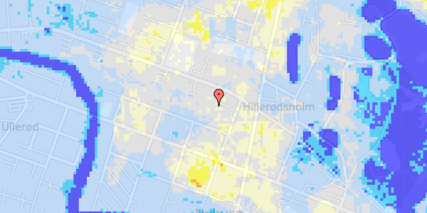 Ekstrem regn på Hillerødsholmsalle 29, st. mf