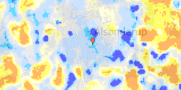 Ekstrem regn på Møllesvinget 12