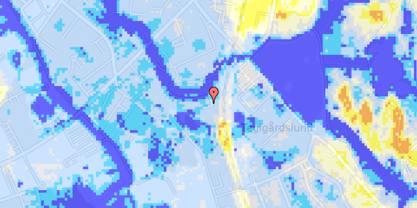 Ekstrem regn på Petersborgvænget 32, 1. tv