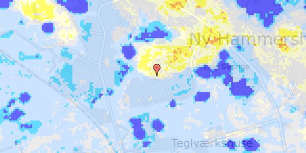 Ekstrem regn på Slettebjerget 95