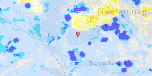 Ekstrem regn på Slettebjerget 183