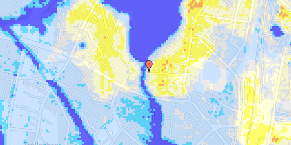 Ekstrem regn på Slotsgade 2, 2. th