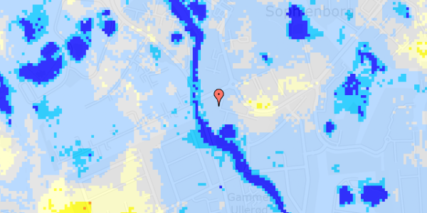 Ekstrem regn på Sophienborg Alle 2D, 1. 4