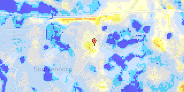 Ekstrem regn på Sophienlund 78