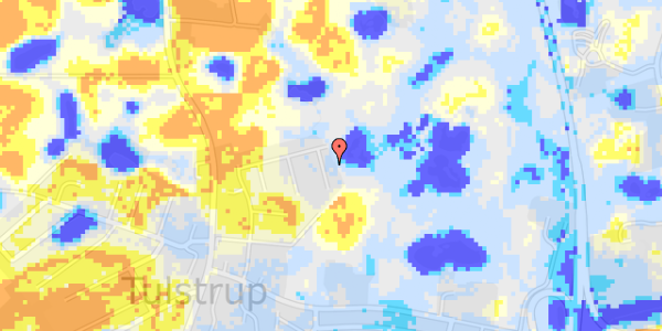 Ekstrem regn på Tulstrup Have 84