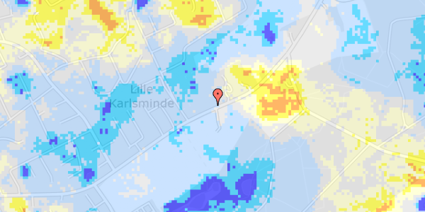 Ekstrem regn på Ll Karlsmindevej 99