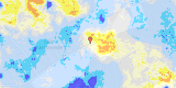 Ekstrem regn på Ll Karlsmindevej 103