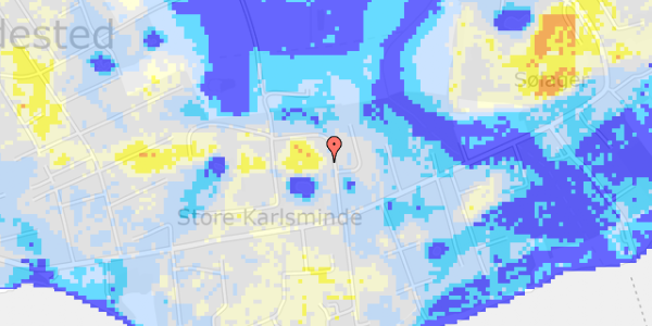 Ekstrem regn på Skolelodden 7