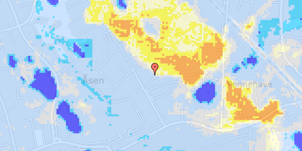 Ekstrem regn på Bel Colles Alle 1C