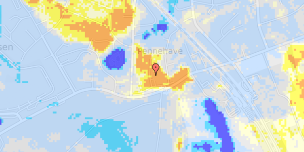 Ekstrem regn på Lille Pennehave 4