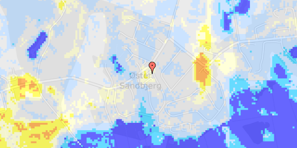 Ekstrem regn på Sandbjergvej 60B