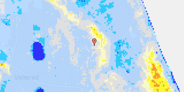 Ekstrem regn på Sophienbergvej 4