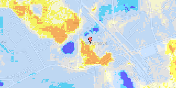 Ekstrem regn på Vestre Pennehavevej 9