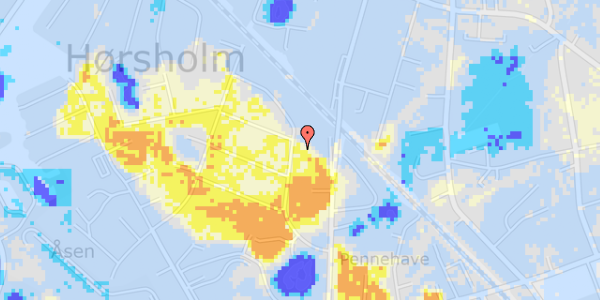 Ekstrem regn på Valdemarsvej 16