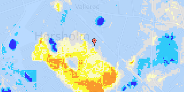 Ekstrem regn på Valdemarsvej 17