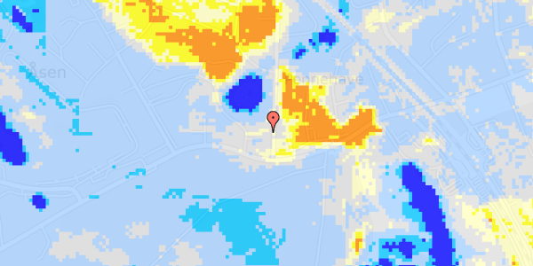 Ekstrem regn på Vallerød Banevej 3A