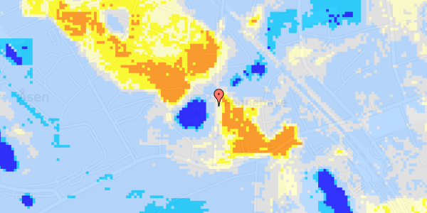 Ekstrem regn på Vallerød Banevej 9A